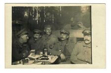 WWI German Soldiers Christmas Jagermeister Style Bottle Trenches RPPC V* picture
