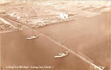 VTG Postcard RPPC- Longview Bridge-Longview Wash. Early 1900s picture