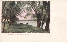 Milwaukee WI Wisconsin, River Above the Dam, Vintage Postcard picture