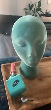 Super Pro Millinars Hat Makers Table Clamp Vintage Turquoise and Mannequin Rare picture