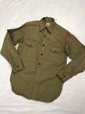 VTG BSA Boy Scouts Of America Uniform Shirt Metal Buttons 1930’s 1940’s No Size picture