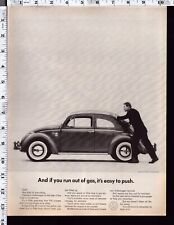 1962 Vintage Print Ad Volkswagen Beetle Bug picture