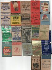 Lot (17) VTG 1940s Matchbook Covers Hotel Restaurants Beer Gruen Toddle House picture