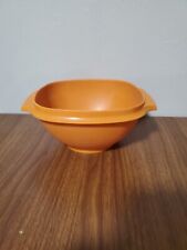 Vintage Orange Tupperware Servalier BOWL ONLY Harvest #838-15 Made in USA picture