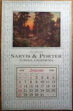 Eureka, CA 1918 Advertising Calendar/14x22 Poster: Sarvis & Porter - California picture