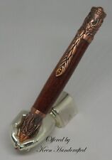 lk - Keen Premium Handcrafted Copper Resin Phoenix Rising Twist Pen picture