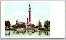 Detroit Michigan~Water Works Park~Elaborate Tower~Detroit Pub Co~c1905 Postcard picture