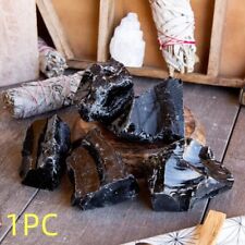 Raw Large Black Obsidian Rough Crystal Mineral Rock Chunks Specimens Jewelry DIY picture