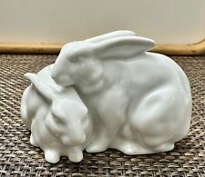 Gerold Porzellan Bavaria Porcelain Bunny Rabbits Figurine Made in West Germany picture