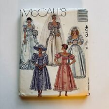 McCall's Sewing Pattern Vtg 4075 Womens Sz 14 1988 Bridal Dress Bridesmaid Bride picture