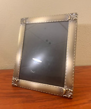Vintage Frame Metal Ornate Embossed Velvet Back Stand Picture For Photo 8 x 10 picture