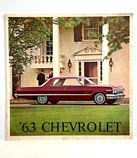 Vintage 1963 Chevrolet Full Size Classic Chevy Automotive Line Sales Brochure picture