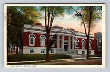 Bristol CT-Connecticut, Panoramic View Public Library, Antique Vintage Postcard picture