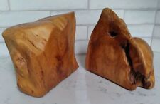 Rustic Wooden Bookends Chinese Fir Natural  picture