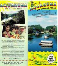 Aquarena - San Marcos, Texas - Vintage Brochure - San Marcos River picture