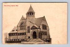 Saginaw MI-Michigan, Hoyt Library, Antique, Vintage Souvenir Postcard picture