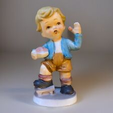 Little Jack Horner Vintage Ceramic Boy Figurine Folklore Rhyme 5 inch EUC picture