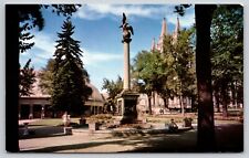 Postcard UT Salt Lake City Sea Gull Monument Temple Square Chrome UNP A20 picture