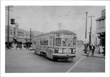 Cleveland Railway Kuhlman Streetcar Trolley Train in Action 1950s Vintage Photo picture
