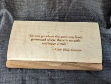 Mikutowski Woodworking Maple Promise Box With R Waldo Emerson Quote picture