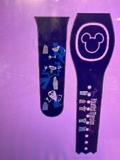 Disney Parks Magicband + Magic Band Plus Haunted Mansion FLYING GHOSTS NAVY BLUE picture