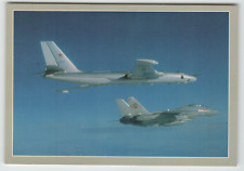 Continental Postcard Soviet Navy MYA-4 and F-14A Tomcat Aircraft picture