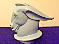 Vintage Haeger Pottery Donkey Head Vase / Aqua Blue , 6