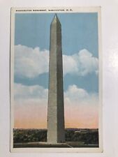 Vintage 1930 Washington Monument Washington D C Postcard picture