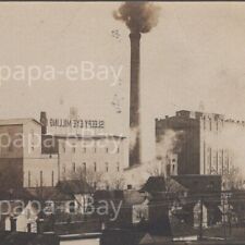 1908 RPPC Sleepy Eye Mill Milling Company Train Railroad Load MN Postcard #2 picture