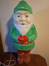 VTG 1990 DON FEATHERSTONE ELF GNOME LEPRECHAUN BLOW MOLD  LIGHTED  BY UNION 28