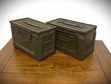 LOT of TWO (2) ORIGINAL WWII US MILITARY M2 .50 CAL AMMO CANS - ARMY 