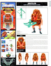HE-MAN MOTU GRIZZLOR Character Action Figure Pin-Up PRINT AD/POSTER 9x12 ART picture