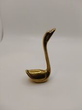 Vintage Miniature  Brass Swan picture