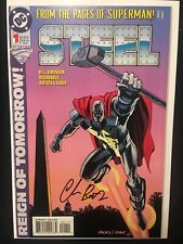 Steel #1 Signed Chris Batista 1st appearance Natash NM 1994 DC Comics picture