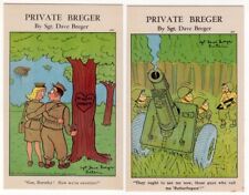 Private Breger lot of 2 c1943 Sgt. Dave Breger Series, World War II comic pcs. picture
