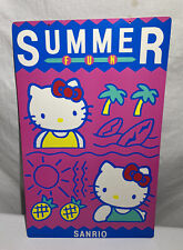Vintage Sanrio Hello Kitty Sign Summer Fun Store Display Poster Board - 2 Sided picture