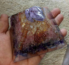Big Orgone Amethyst Rose Citrine And Chaorite Orgone Healing Energy Pyramid picture