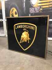 1994 Lamborghini official dealership double side illuminated sign picture