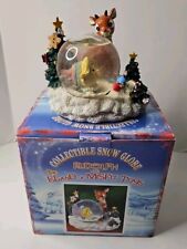 VTG Rudolph and The Island of Misfit Toys Snow Globe Christmas Decor With Bo picture