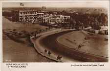 PC EGYPT, MENA HOUSE HOTEL, PYRAMIDS, CAIRO, Vintage REAL PHOTO Postcard(b34639) picture