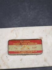 Early 1900s VICTROLA TUNGS-TONE VICTOR TALKING MACHINE CO TIN FULL OF NEEDLES picture