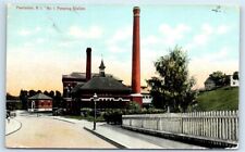 Postcard Pumping Station No. 1, Pawtucket RI (fair condition) 1910 J140 picture
