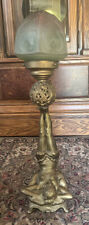 Antique Lady Lamp Used In Brothel Made In France picture