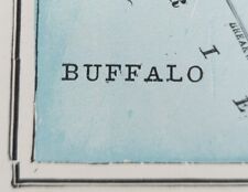 Vintage 1896 BUFFALO NEW YORK Map 11