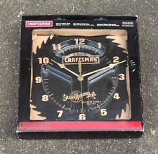 Vintage SEARS Craftsman 25202 SHOP CLOCK Saw Blade  New In Box picture