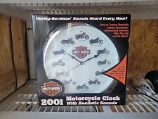 2001 Harley Davidson clock inbox unopened sealed 12 inch picture