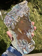 Huge Rare Native Copper In Agate Polished Slab picture