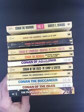 VTG LOT OF 11 CONAN PAPERBACK BOOKS USED  picture