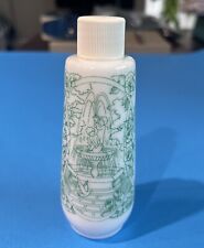 Coty Emeraude Vintage Antique Stunning Scenes Perfume Half Full Rare Milk Glass picture