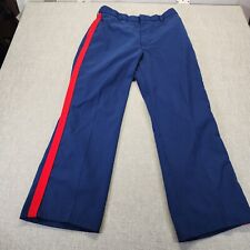 USMC Uniform Trouser Pants Men 34x30* Sky Blue Poly Wool picture